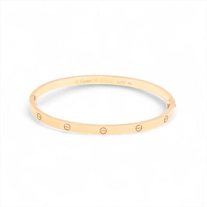 Cartier Love SM Size 17 Pink Gold Bracelet - photo 1