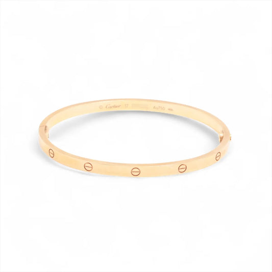 Cartier Love SM Size 17 Pink Gold Bracelet - photo 1