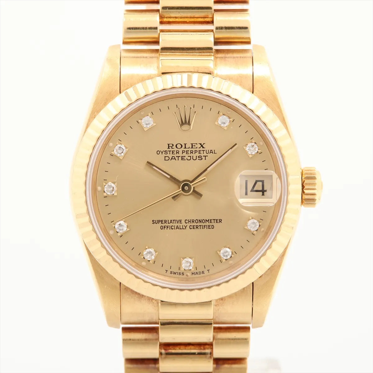 Rolex Datejust 31mm with Diamond Dial Gold - photo 1