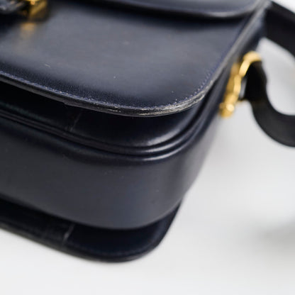 Celine Vintage Navy Horse and Carriage Shoulder Bag - photo 12