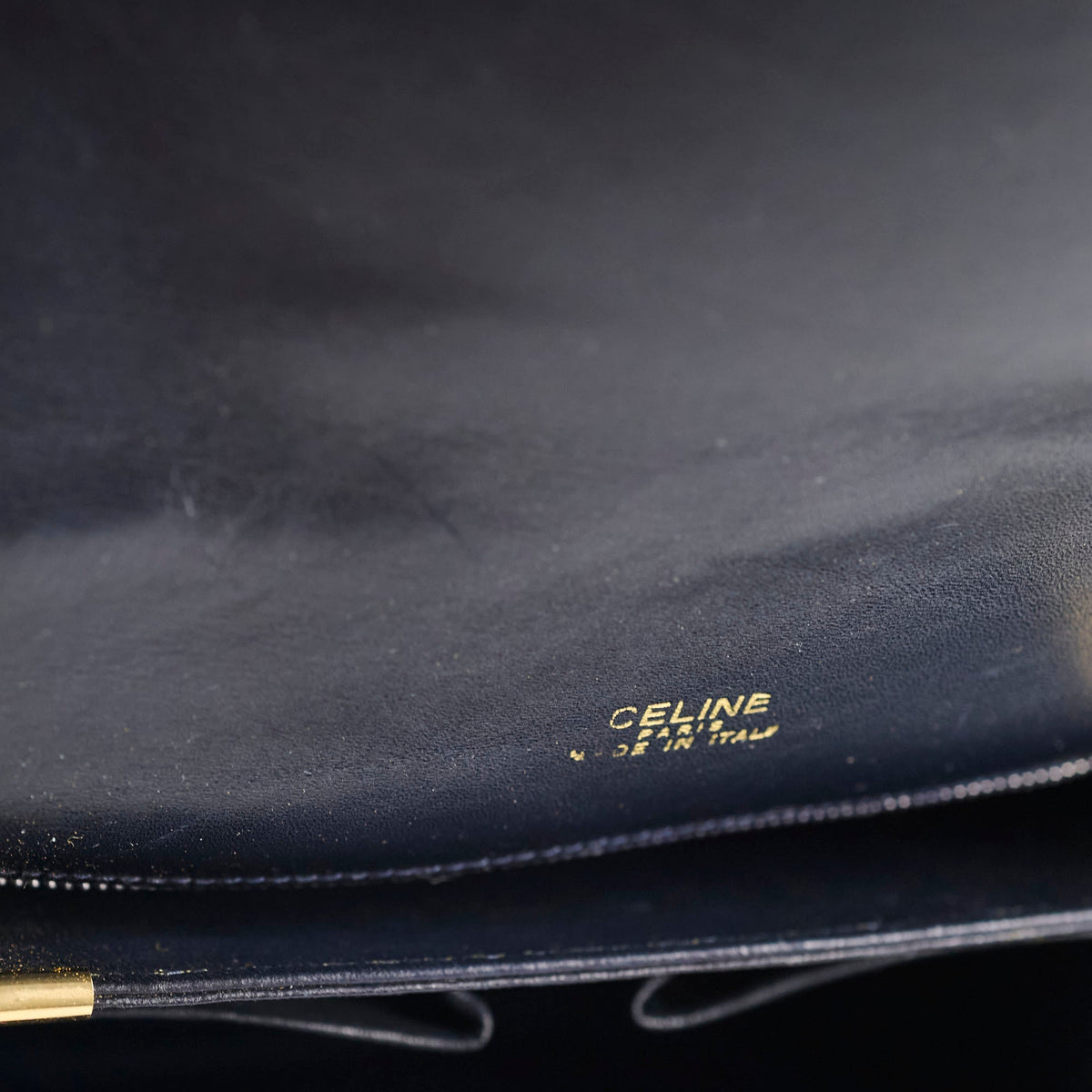 Celine Vintage Navy Horse and Carriage Shoulder Bag - photo 7