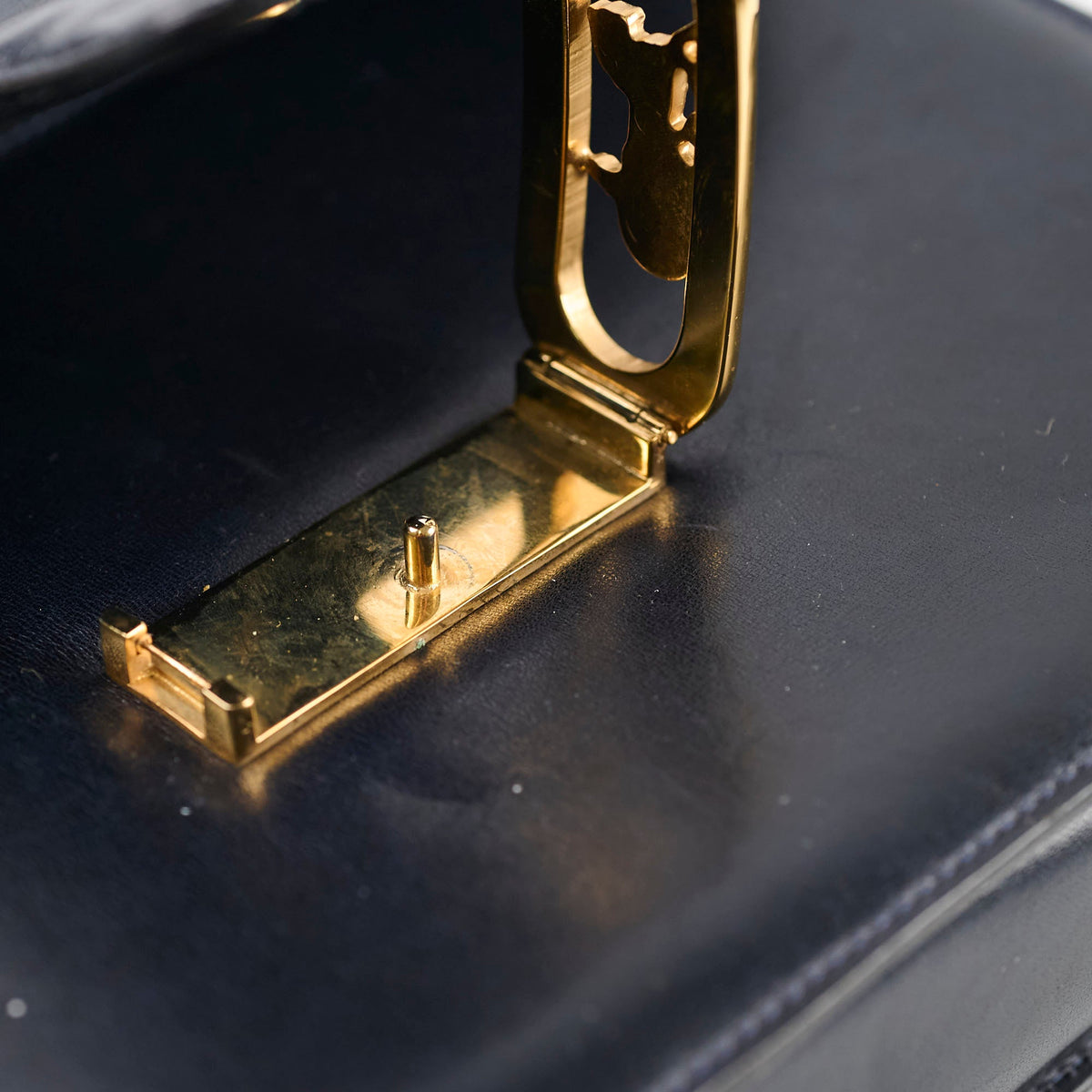 Celine Vintage Navy Horse and Carriage Shoulder Bag - photo 5