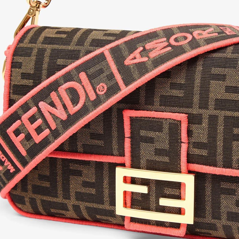 BAGUETTE Fendi Roma/Amor Fabric Bag - image 5