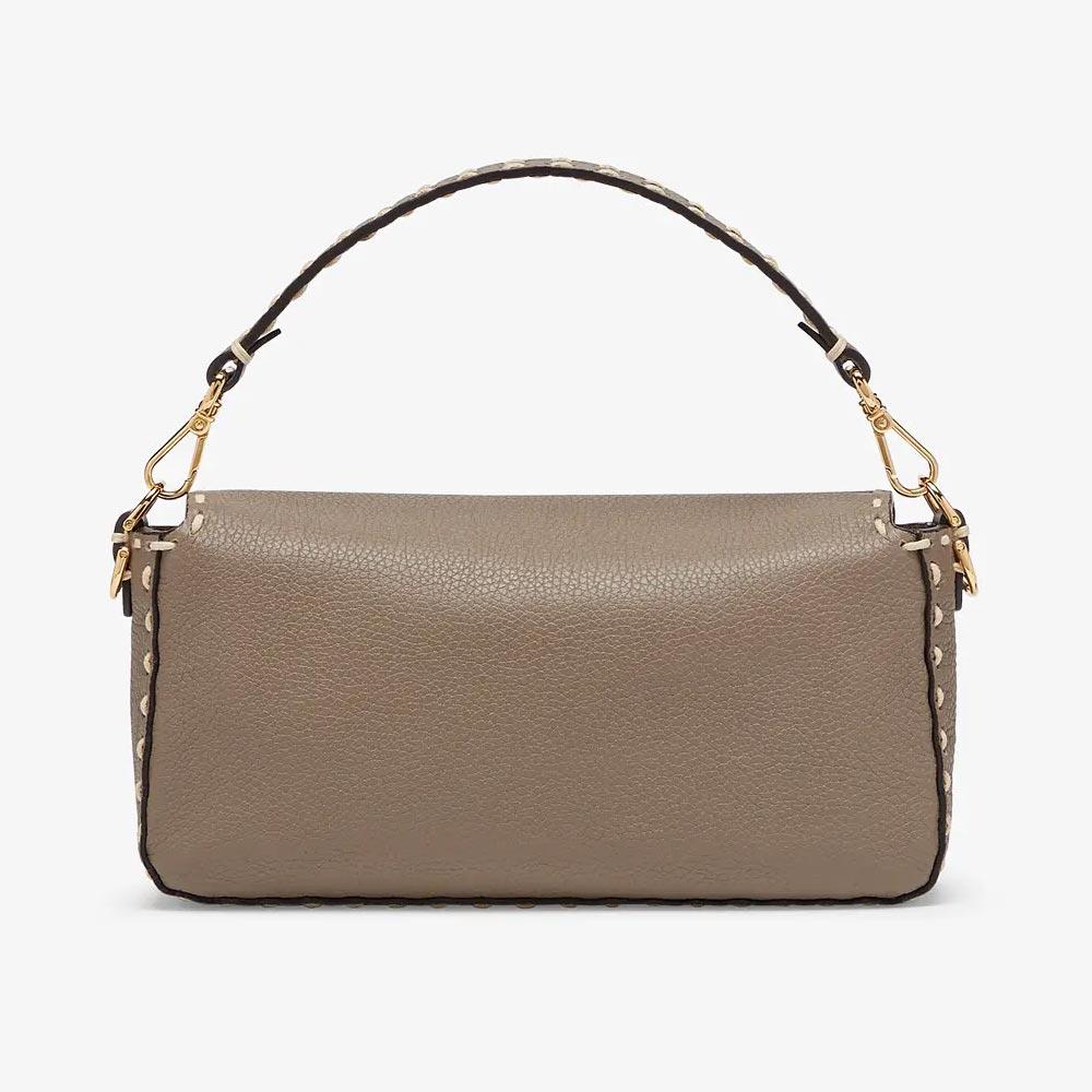 Fendi Baguette Grey Full Grain Leather Bag - photo 2