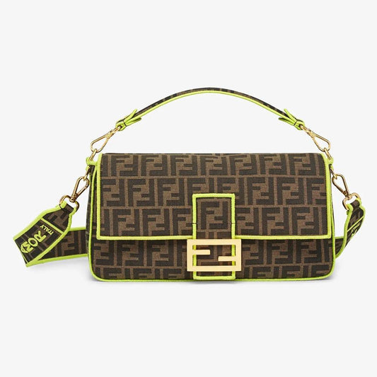 BAGUETTE LARGE Fendi Roma/Amor Fabric Bag - image 1