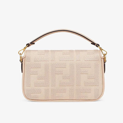 BAGUETTE Pink FF Canvas Bag - image 3