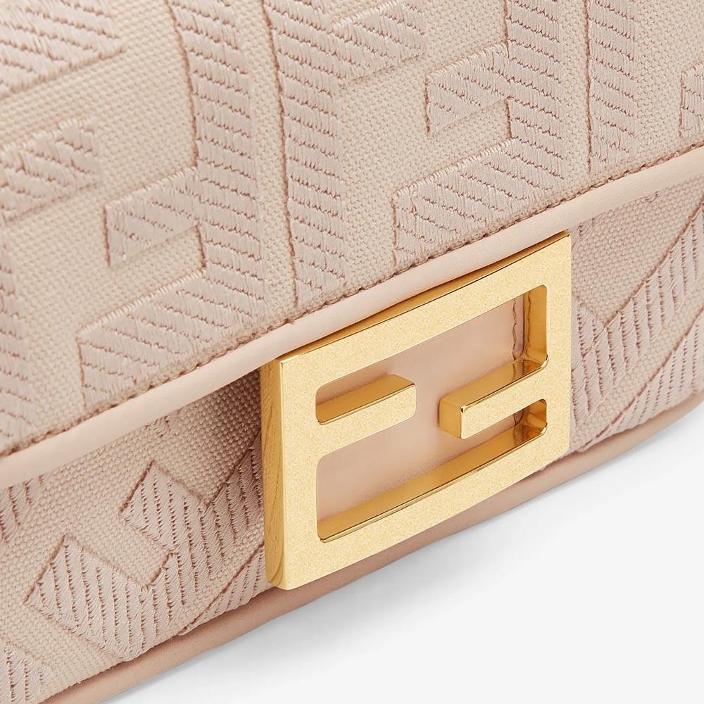 BAGUETTE Pink FF Canvas Bag - image 5