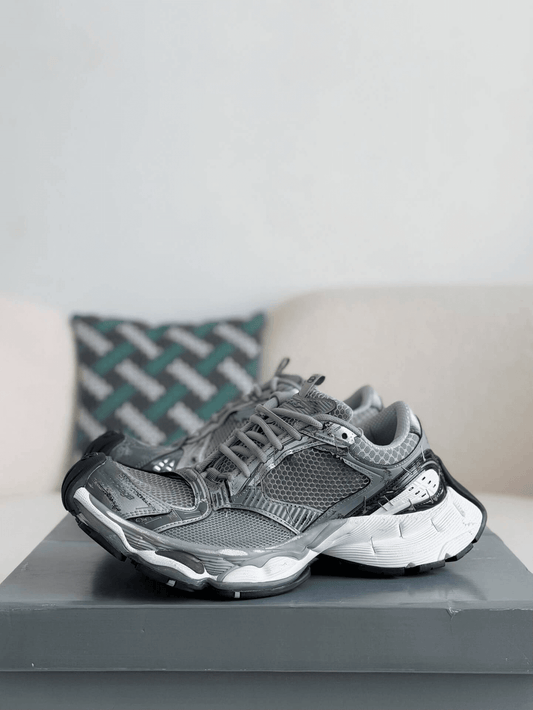 Balenciaga Men's Stapler Sneaker in Grey/ Silver/ Black/ White - image 1