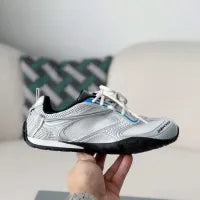 Balenciaga Radar Gradient Lines Sneaker - Silver, White & Blue - photo 9