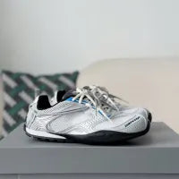 Balenciaga Radar Gradient Lines Sneaker - Silver, White & Blue - photo 4