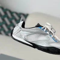 Balenciaga Radar Gradient Lines Sneaker - Silver, White & Blue - photo 3