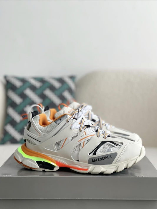 Balenciaga Track Sneaker - White, Orange & Neon Yellow - photo 2