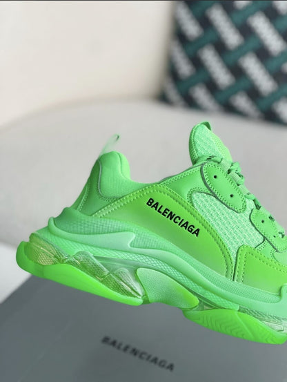 Balenciaga Triple S Sneaker Clear Sole – Neon Green - image 9