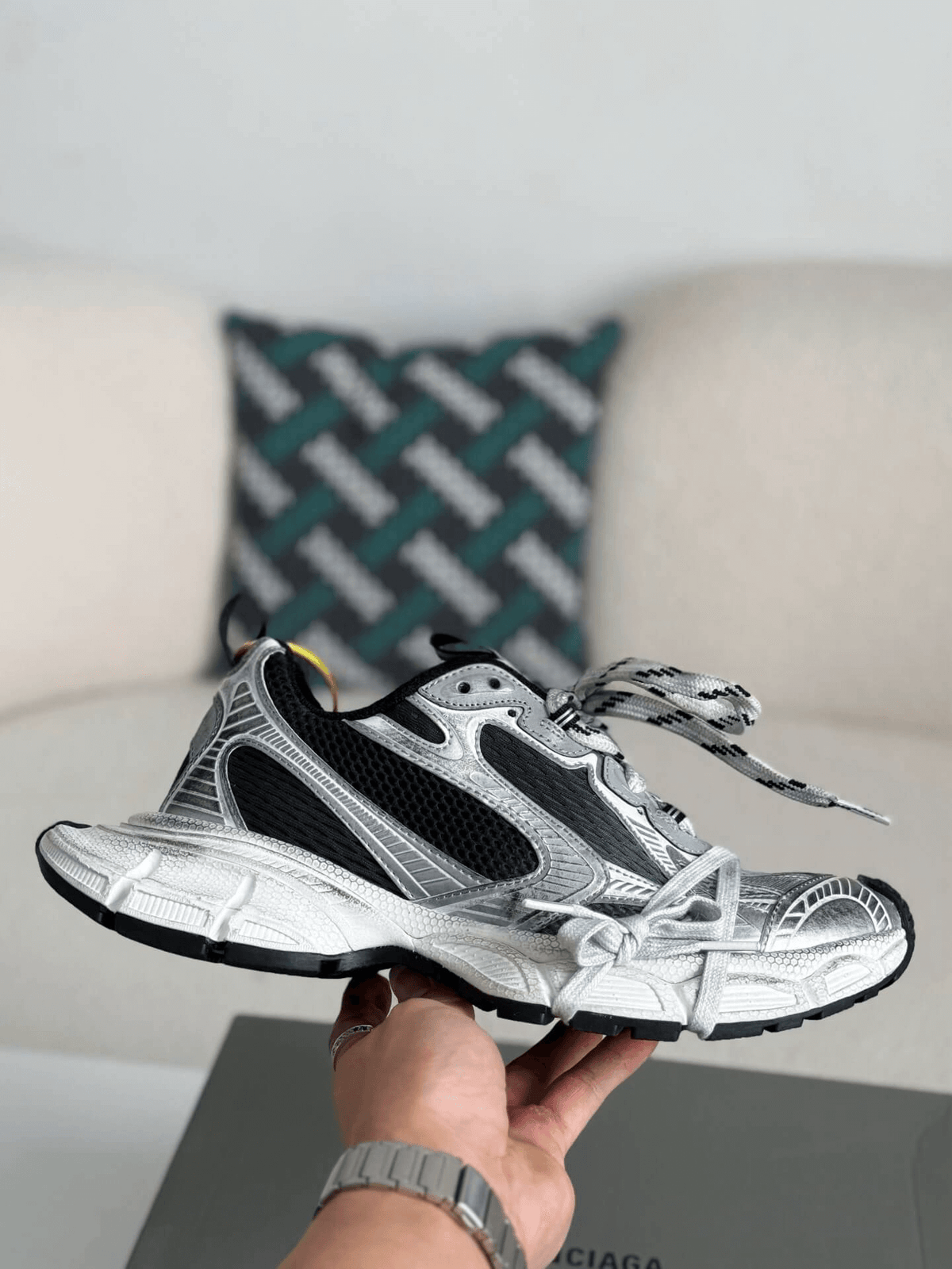 Balenciaga 3XL Sneaker - Silver, Black & White - photo 7