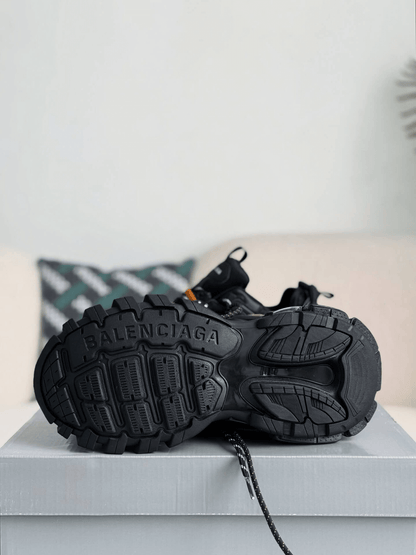 Balenciaga Track Sneaker - Black & Orange Hiking Laces - photo 8