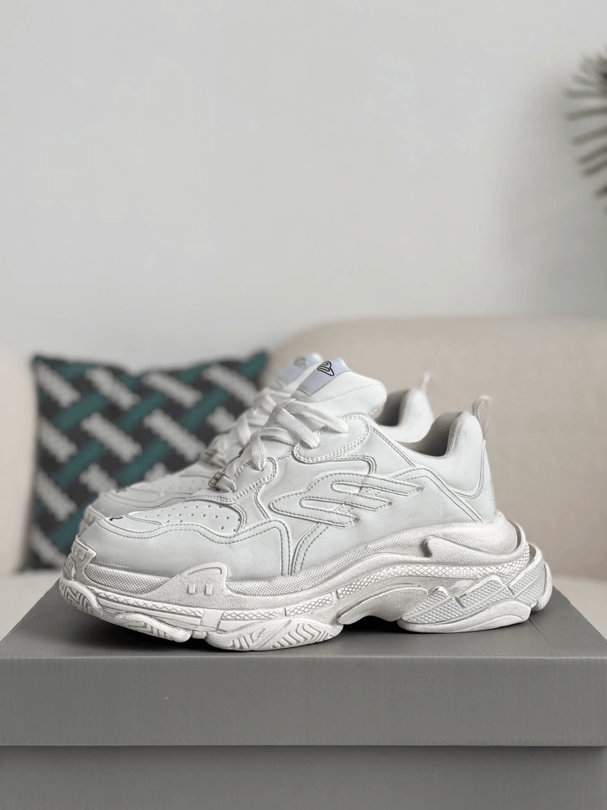 Balenciaga Triple S Sneaker - Triple White Leather & Mesh - photo 3