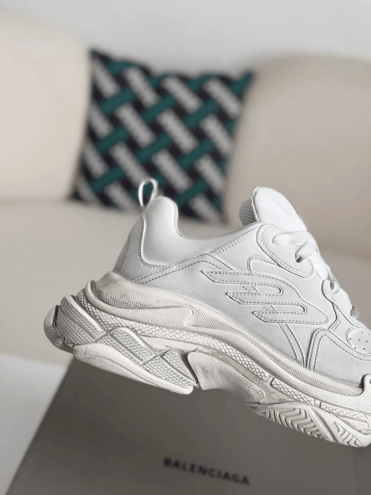 Balenciaga Triple S Sneaker - Triple White Leather & Mesh - photo 6