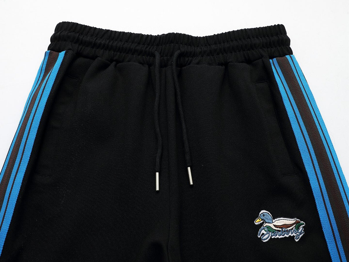 Burberry Duck Logo Striped Side Band Technical Tracksuit Black - photo 2