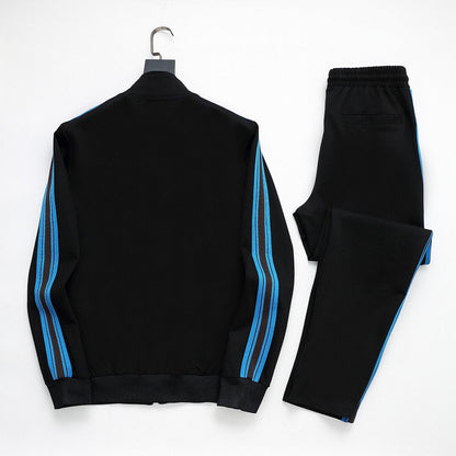 Burberry Duck Logo Striped Side Band Technical Tracksuit Black - photo 5