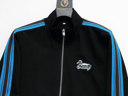 Burberry Duck Logo Striped Side Band Technical Tracksuit Black - photo 6