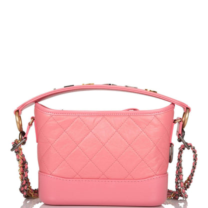 Chanel Gabrielle 20 Hobo Bag Pink Lambskin Mixed Metal Hardware - photo 3