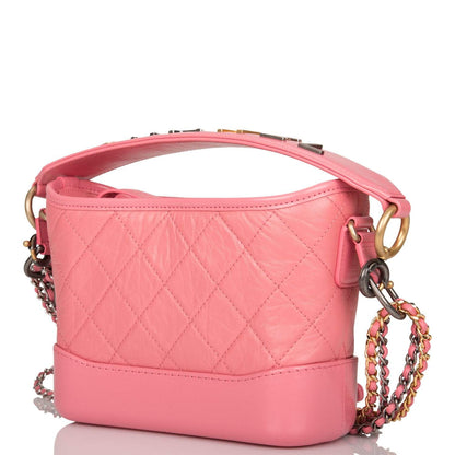Chanel Gabrielle 20 Hobo Bag Pink Lambskin Mixed Metal Hardware - photo 4