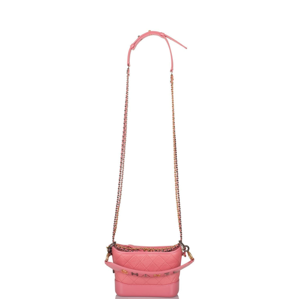 Chanel Gabrielle 20 Hobo Bag Pink Lambskin Mixed Metal Hardware - photo 7