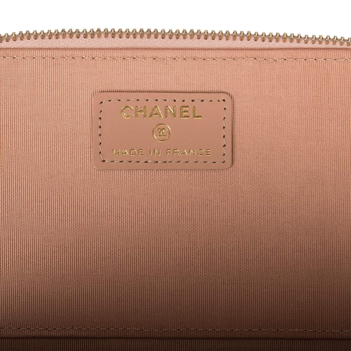 Chanel Beige Quilted Lambskin Small Top Handle Vanity Bag Antique Gold Hardware - photo 8