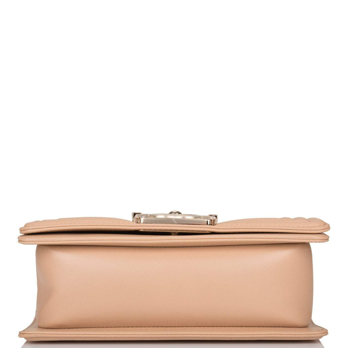 Chanel Camel Quilted Lambskin Small Boy Bag Light Gold Hardware - photo 6