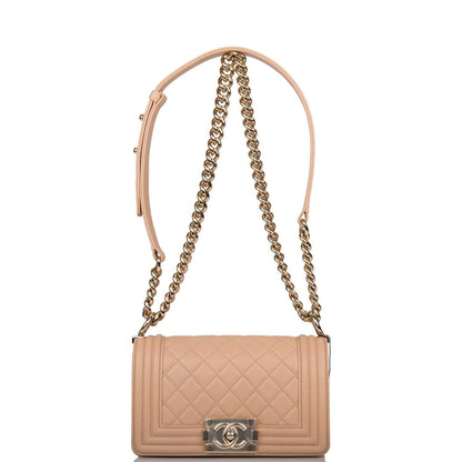 Copy of Chanel Camel Quilted Lambskin Small Boy Bag Light Gold Hardware-Payment 2 - image 7