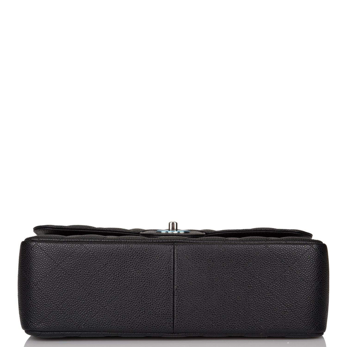 Chanel Black Quilted Caviar Jumbo Classic Double Flap Bag Silver Hardware - image 5