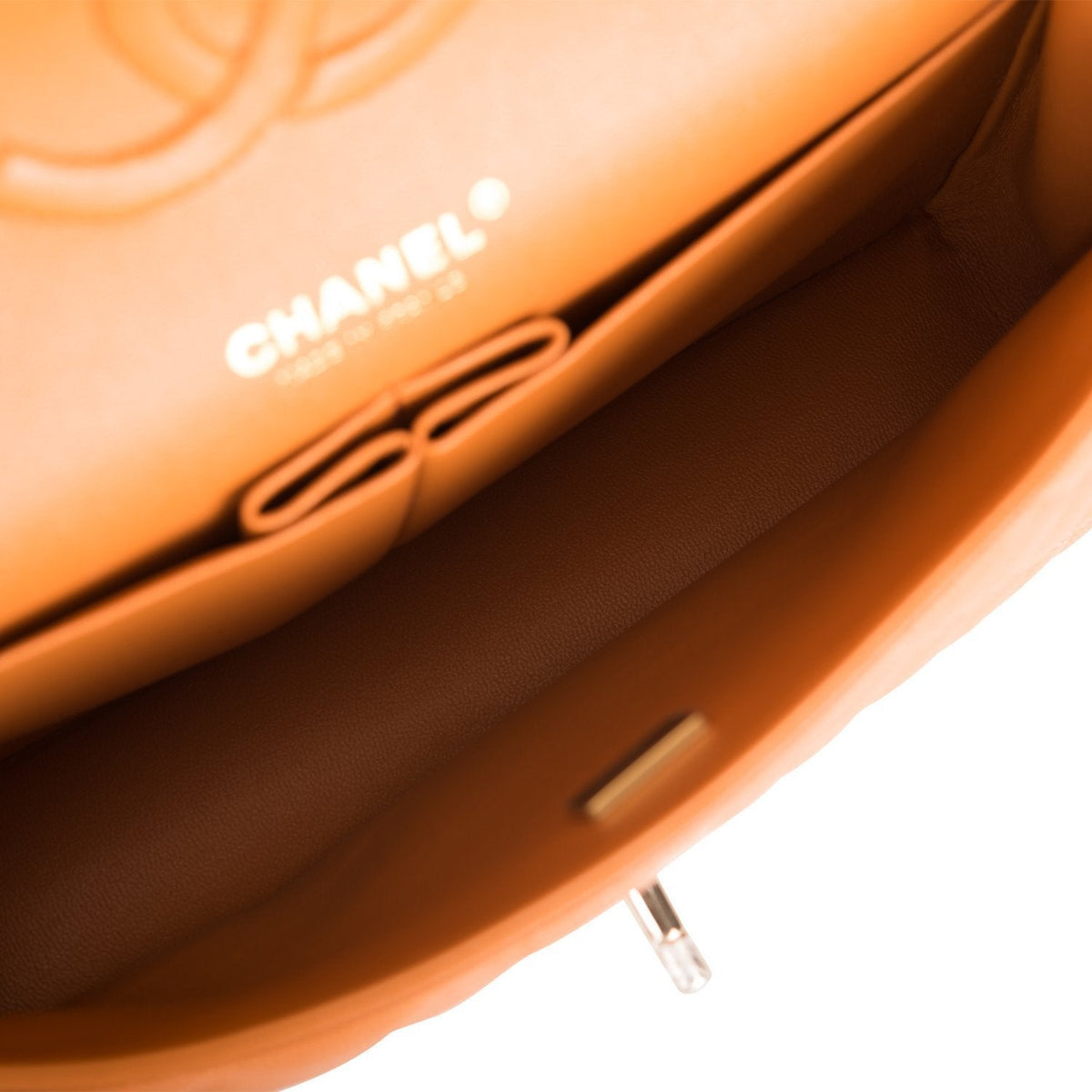 Chanel Caramel Brown Quilted Caviar Medium Classic Double Flap Bag Light Gold Hardware - photo 8