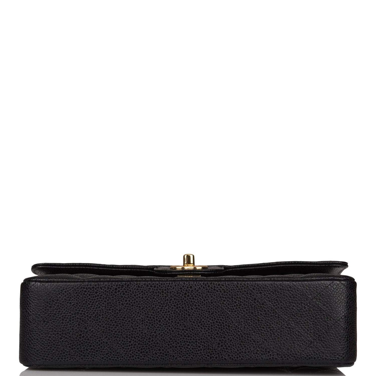 Chanel Black Quilted Caviar Medium Classic Double Flap Bag Gold Hardware - image 7