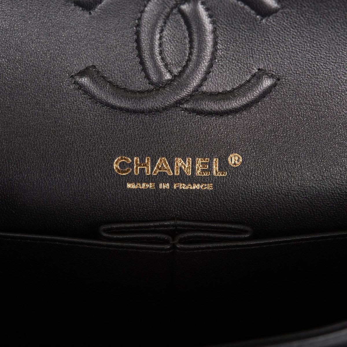 Chanel Small Classic Double Flap Bag Black Lambskin Rose Gold Hardware - photo 9