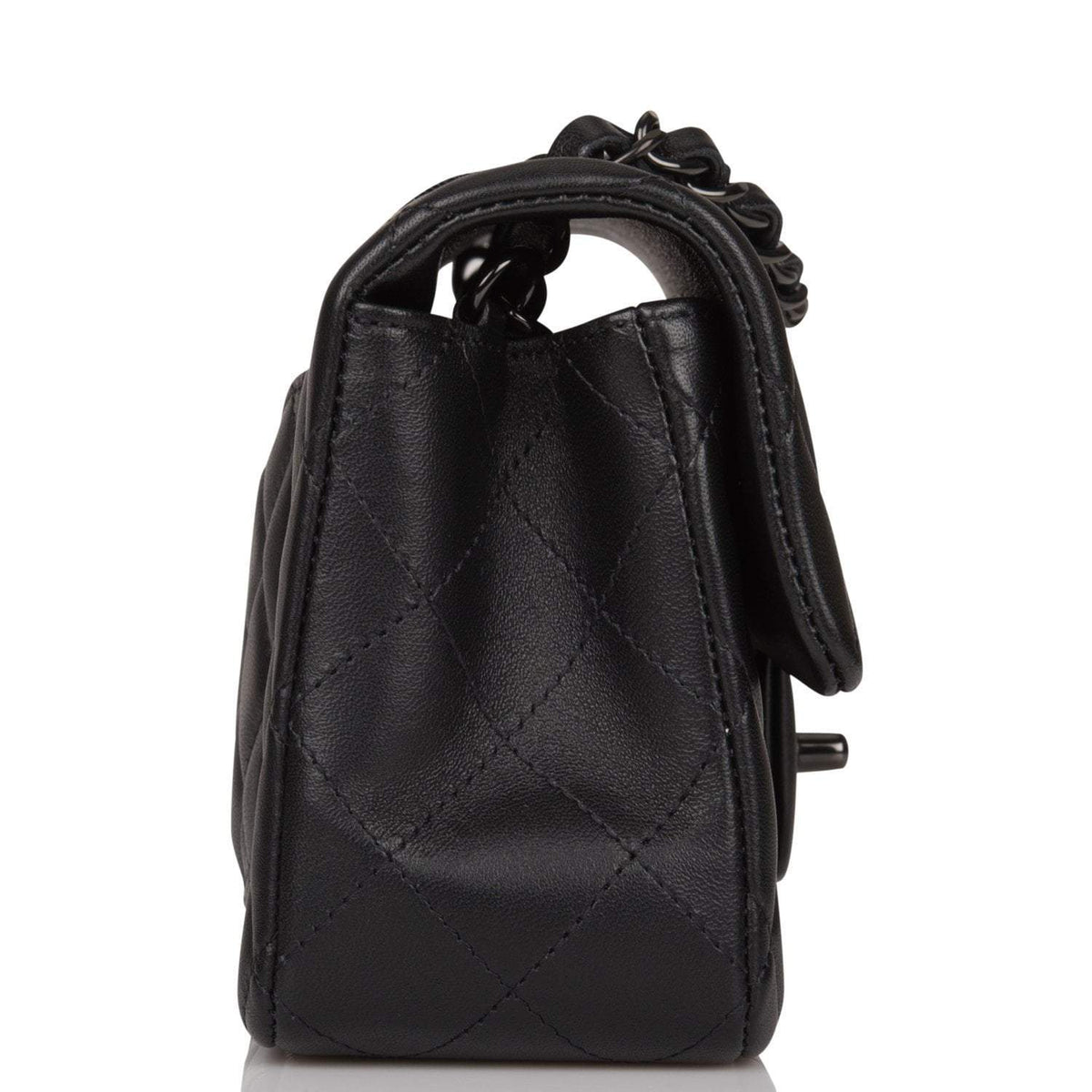 Chanel SO Black Quilted Lambskin Rectangular Mini Classic Flap Bag Black Hardware - photo 3