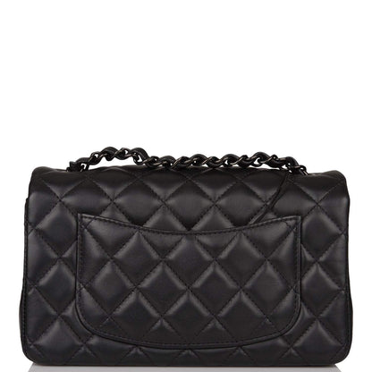 Chanel SO Black Quilted Lambskin Rectangular Mini Classic Flap Bag Black Hardware - photo 4