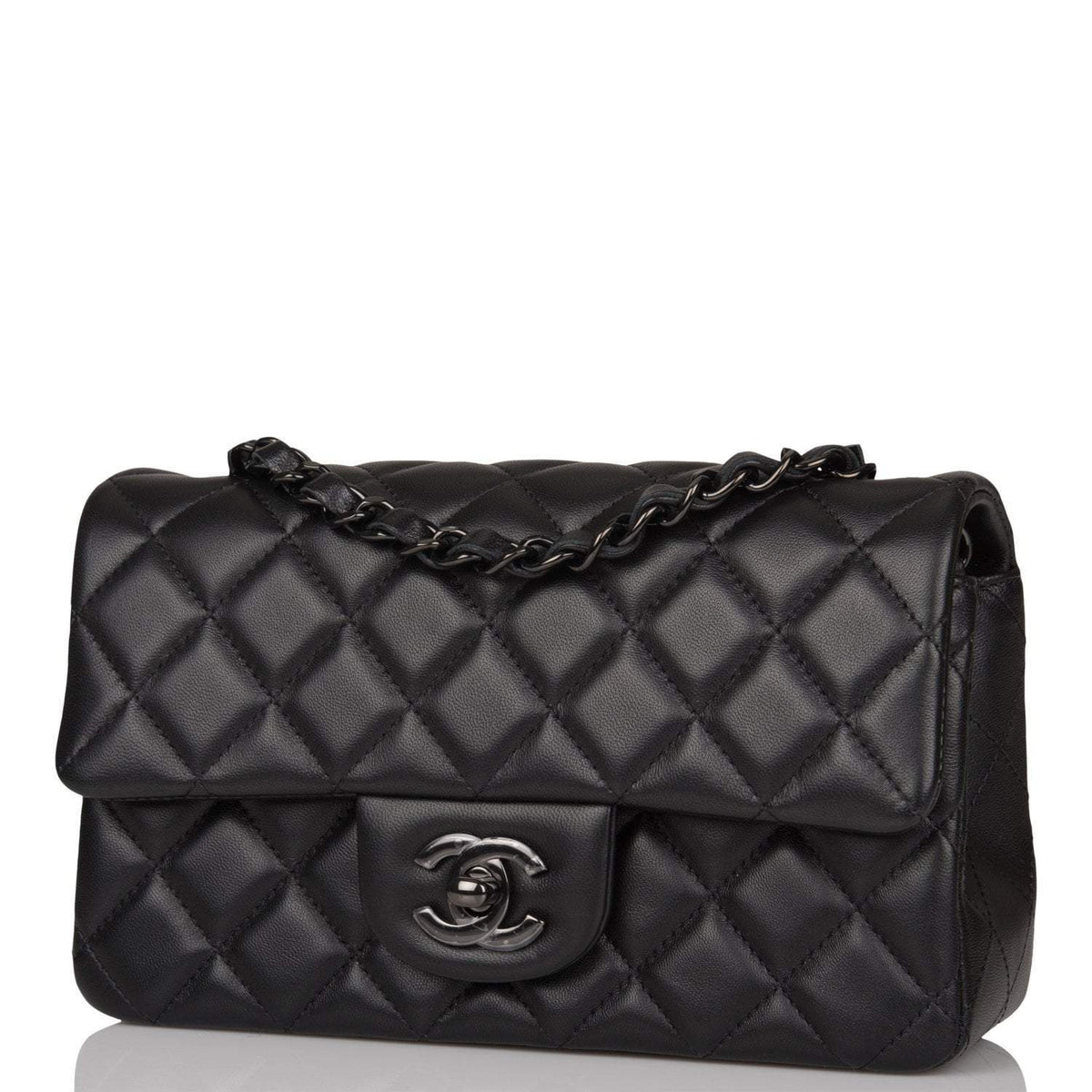 Chanel SO Black Quilted Lambskin Rectangular Mini Classic Flap Bag Black Hardware - photo 5