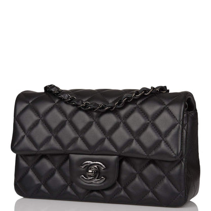 Chanel SO Black Quilted Lambskin Rectangular Mini Classic Flap Bag Black Hardware - photo 5