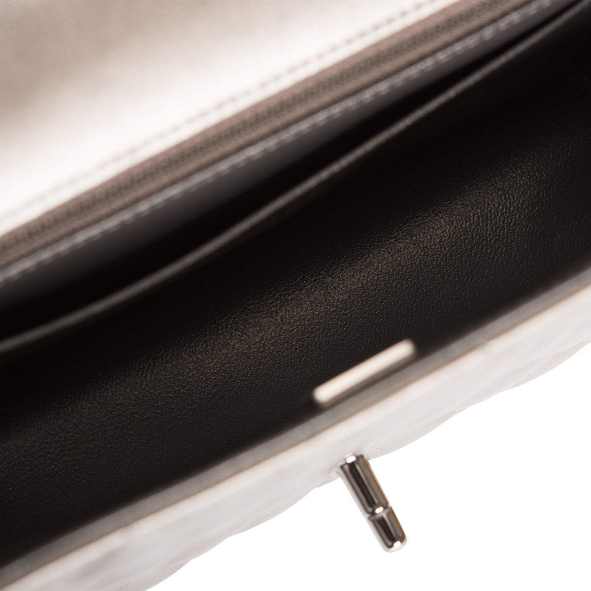 Chanel Mini Rectangular Flap Bag Ruthenium Lambskin Silver Hardware - image 8