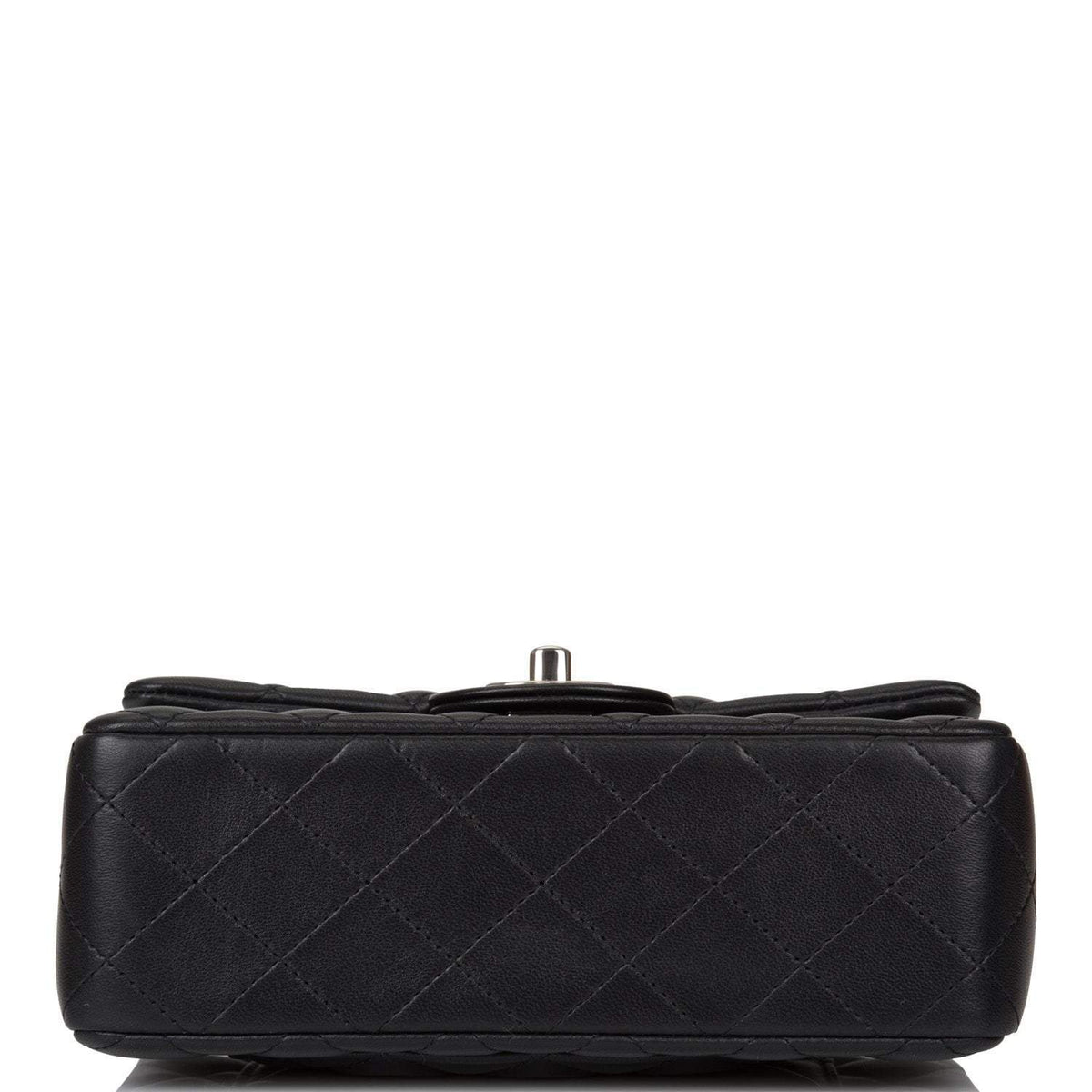 Chanel Black Quilted Lambskin Rectangular Mini Classic Flap Bag Silver Hardware - image 6