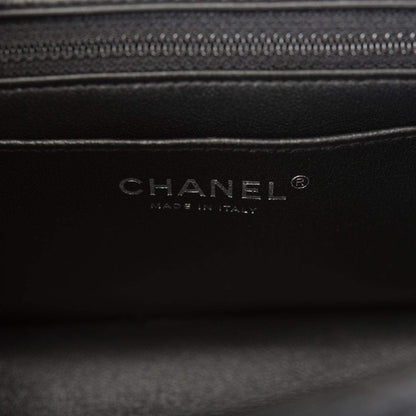 Chanel Black Quilted Lambskin Rectangular Mini Classic Flap Bag Silver Hardware - image 9