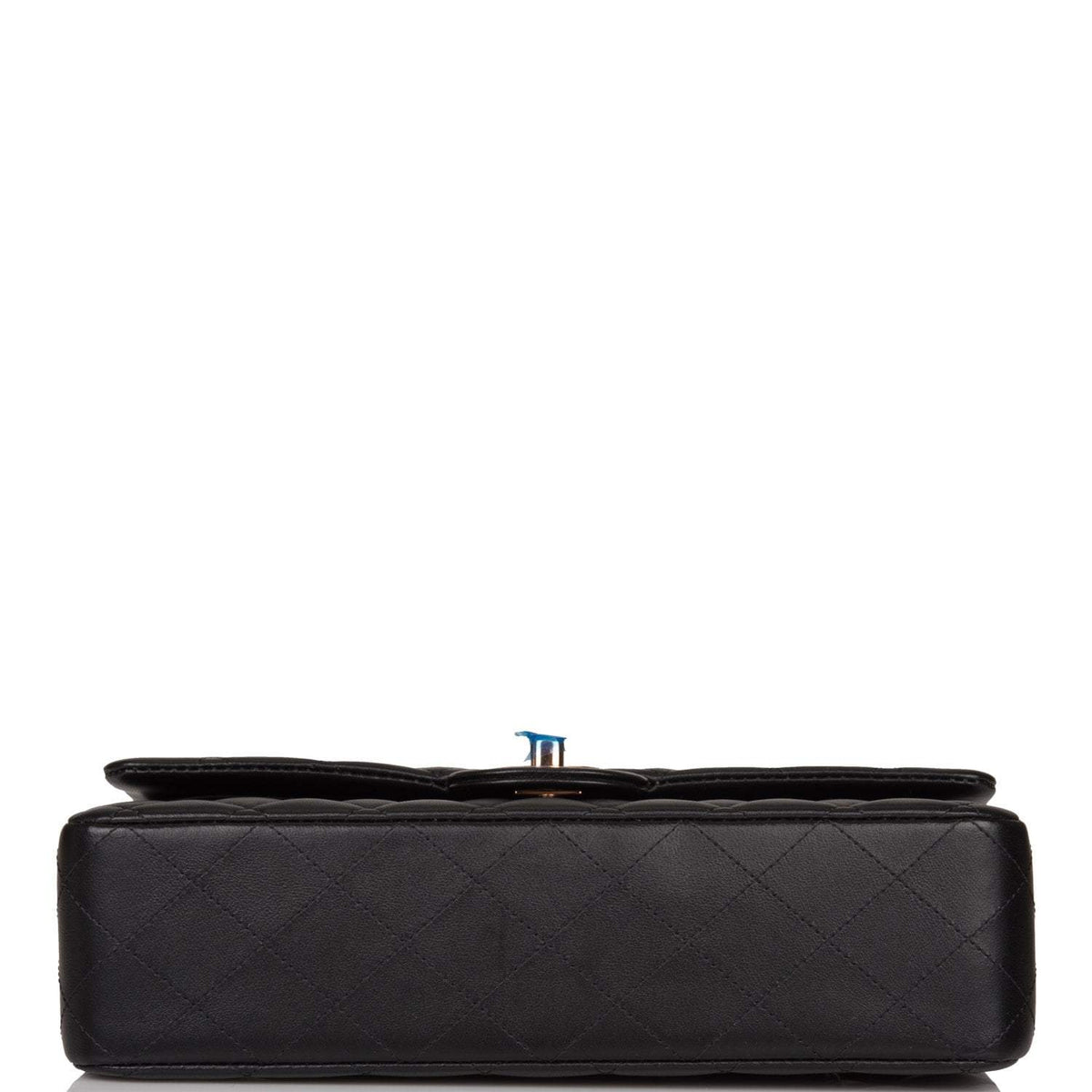 Chanel Medium Classic Double Flap Bag Black Quilted Lambskin Rose Gold Hardware - photo 6