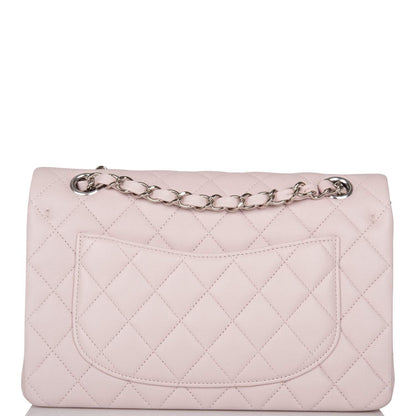 Chanel Light Purple Quilted Lambskin Small Classic Double Flap Bag Silver Hardware - image 4