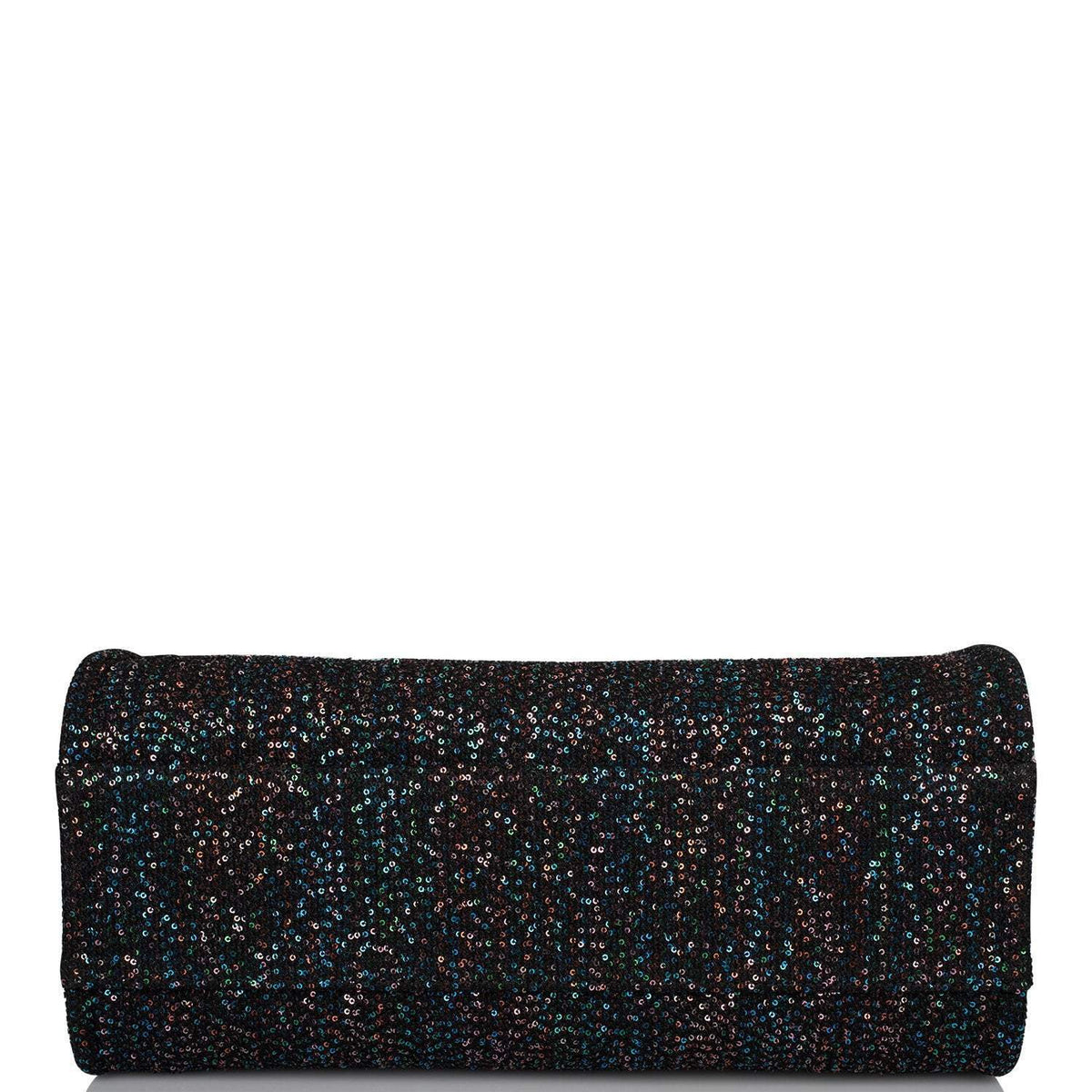 Chanel Black Canvas and Sequins Small Deauville Shopping Bag Silver Hardware - photo 6