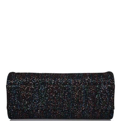 Chanel Black Canvas and Sequins Small Deauville Shopping Bag Silver Hardware - photo 6