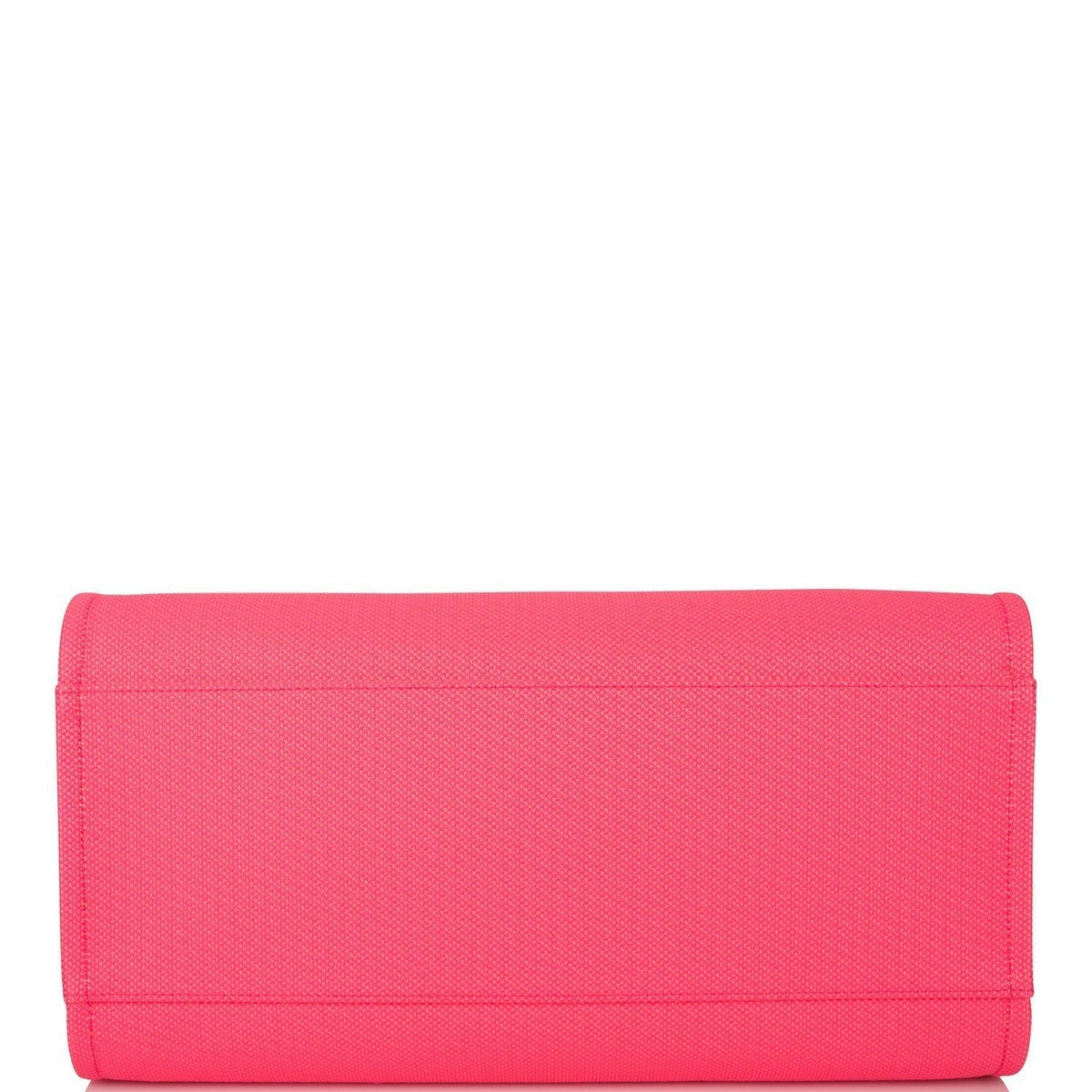 Chanel Neon Pink and Orange Mixed Fibers Large Deauville Shopping Bag Silver Hardware - photo 6