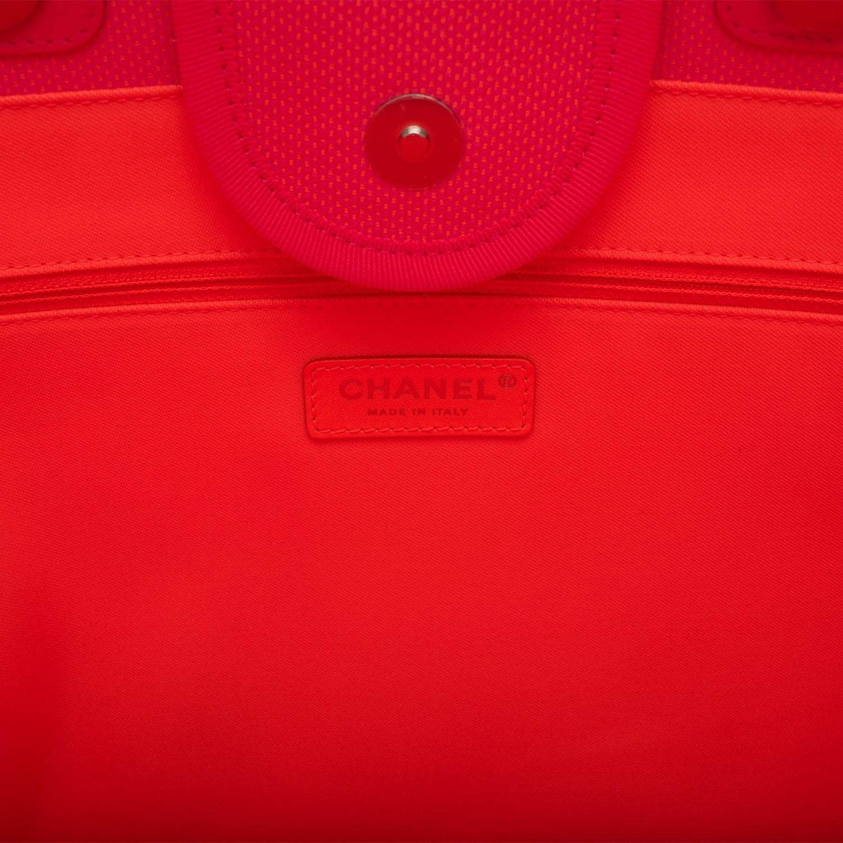 Chanel Neon Pink and Orange Mixed Fibers Large Deauville Shopping Bag Silver Hardware - photo 9