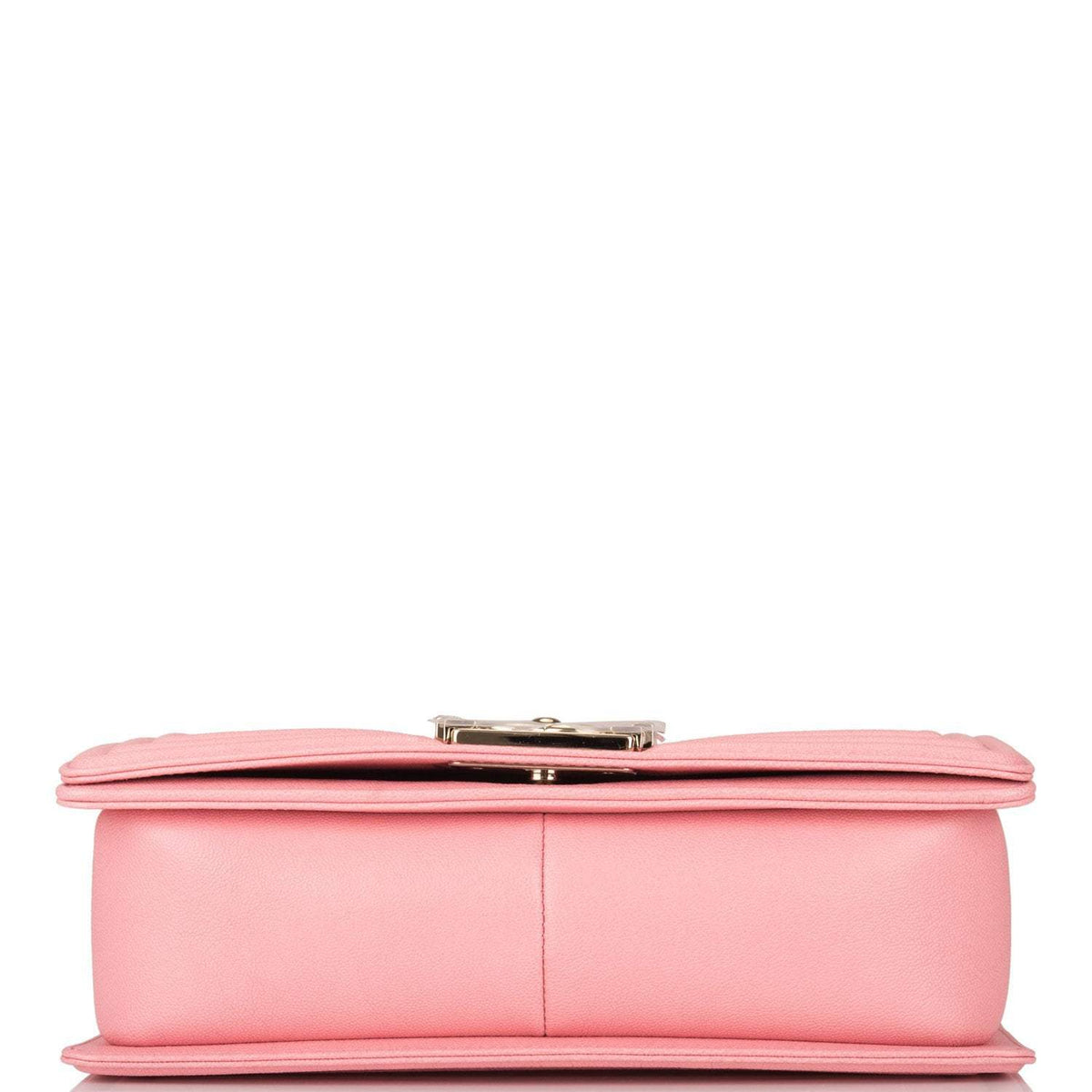 Chanel Pink Quilted Caviar Medium Boy Bag Light Gold Hardware - image 5