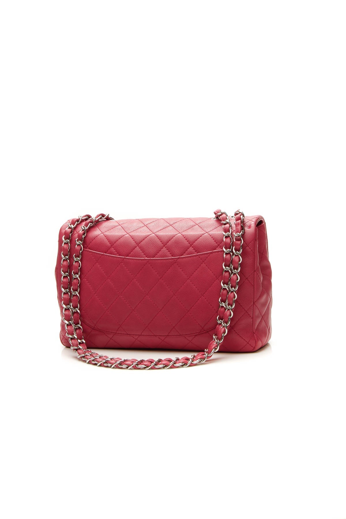 Classic Jumbo Single Flap Bag - Raspberry - image 3