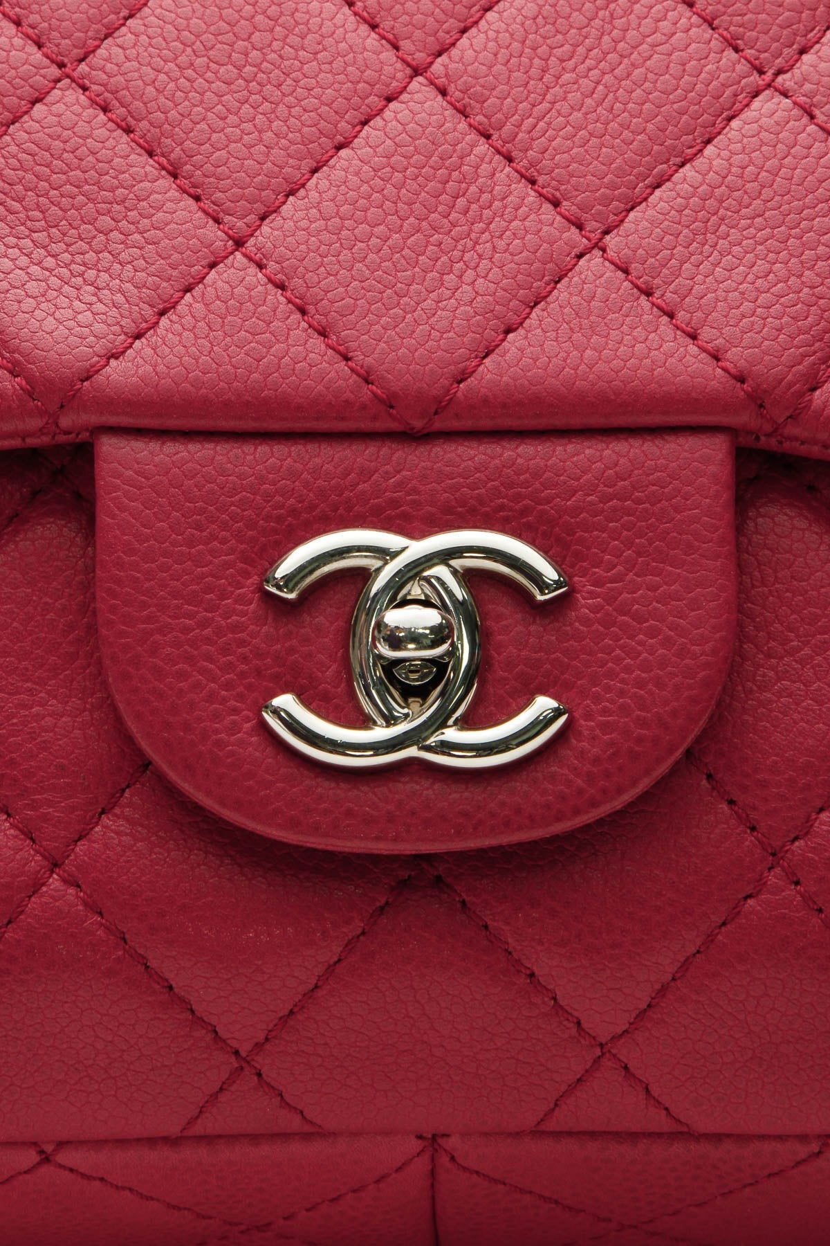 Classic Jumbo Single Flap Bag - Raspberry - image 7